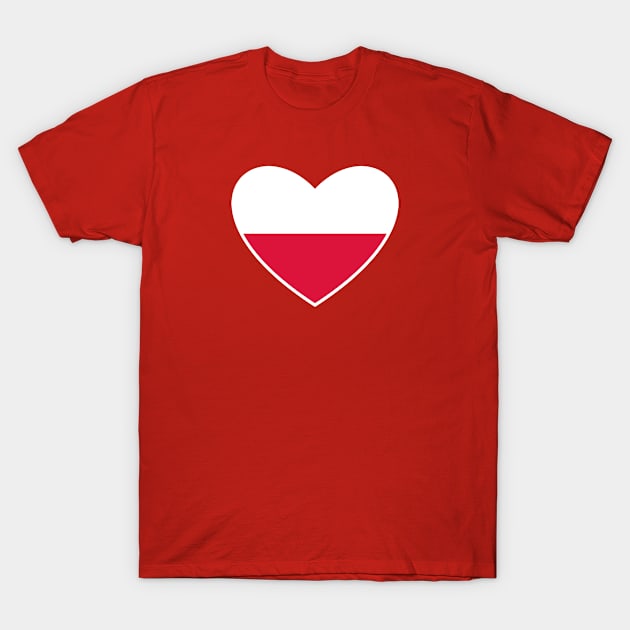 POLISH HEART T-Shirt by LILNAYSHUNZ